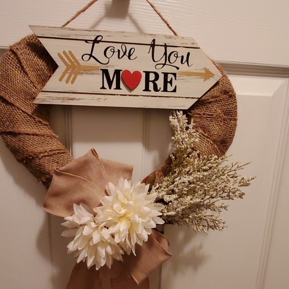 💥FALL SALE💥Handmade With Love ♥️ By The Smith Sisters Heart Wall Hanging - Picture 2 of 2